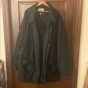 Men’s quilted leather coat
